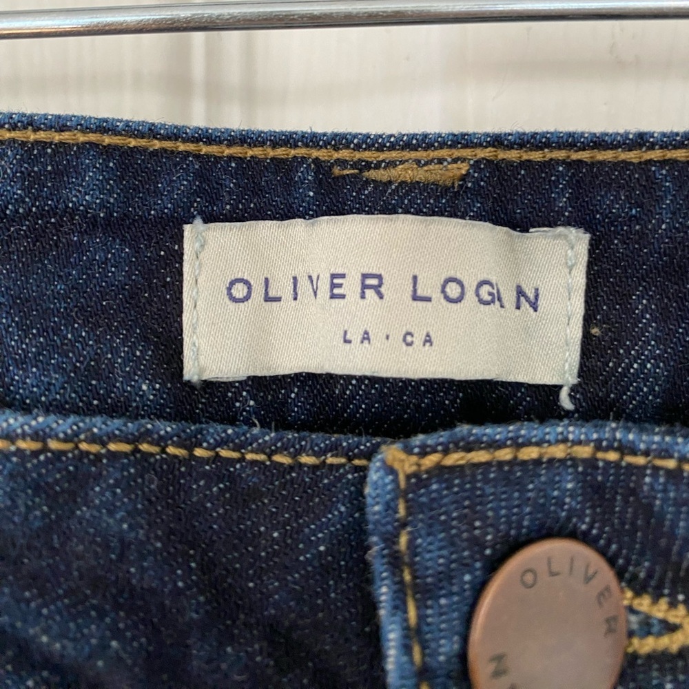 SOLD Oliver Logan Jeans Aberdeen Wide Leg Crop Dark Wash Jeans size 31 - Picture 5 of 14